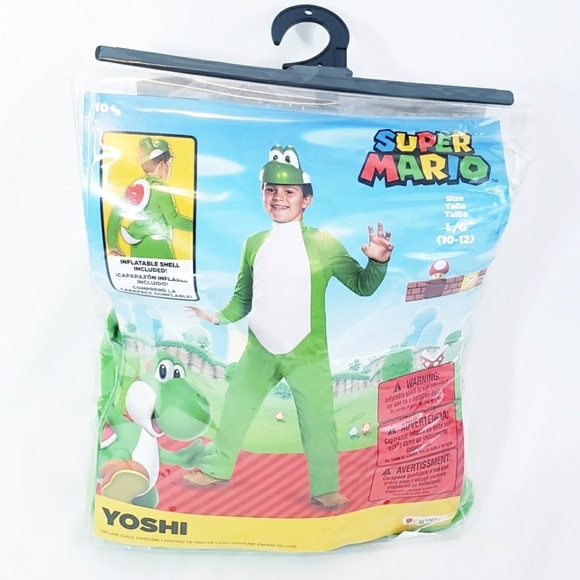 NWT Yoshi Halloween Costume Super Mario Nintendo Youth Large - Picture 1 of 9
